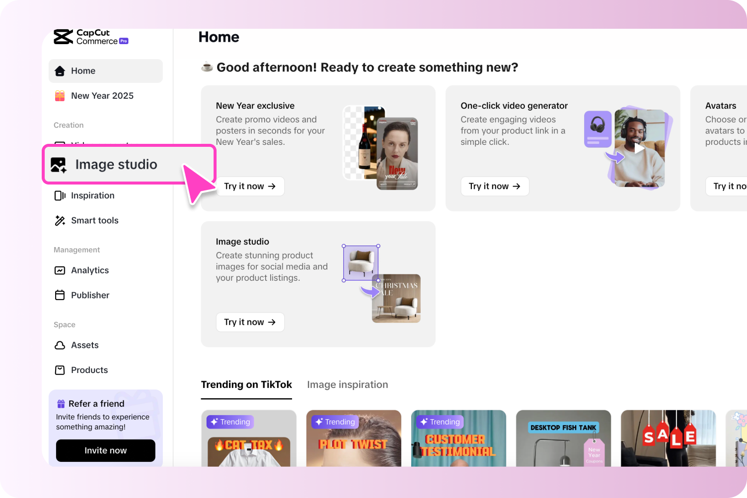 Navigate to the image editor